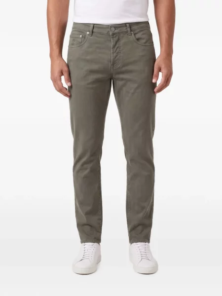 Ușor pantaloni Brunello Cucinelli cu 5 buzunare verde