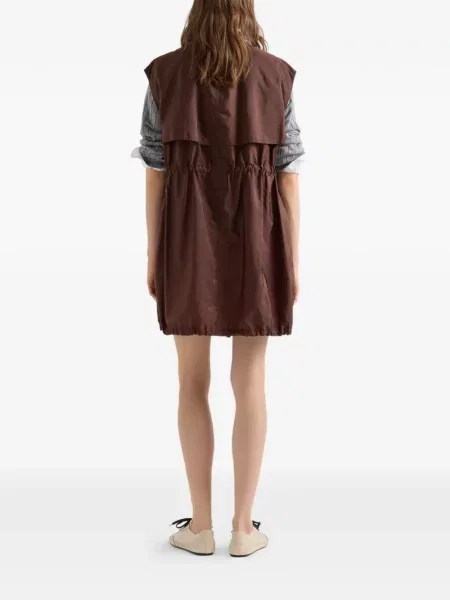 Ușor rochie mini Prada maro