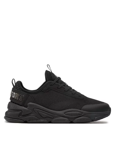 Sneakersy Philipp Plein zamszowe do biegania czarne