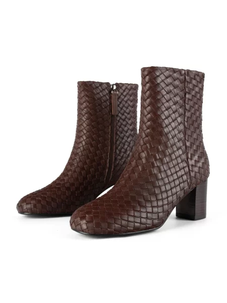 HANDMADE SHOES Cizme glezne GALLOP ECHO închis maro
