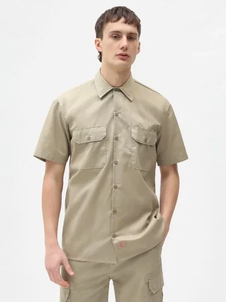 Dickies Work Сорочка з коротким рукавом хакі