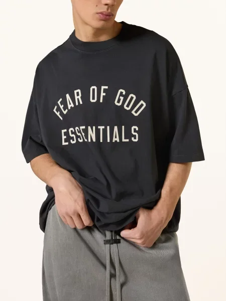 Essentials Fear Of God Tričko Oversize černá
