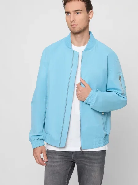 Бомбер Boss голубой
