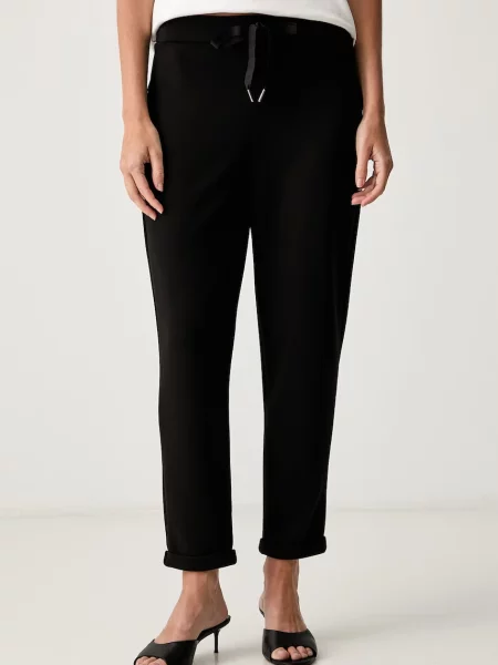 Joseph Ribkoff pantaloni de trening pentru femei cu vâscoză negru
