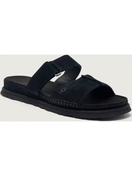 UGG Șlapi GOLDENGAZE | piele întoarsă negru