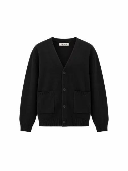TRAPP Geacă tricotată negru