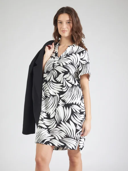 ONLY Rochie de vară ONLSUSI negru alb