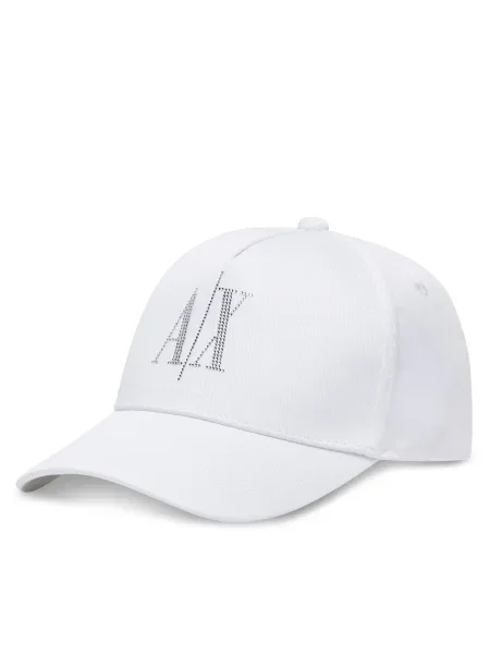 Armani Exchange șapcă de baseball din cu imprimeu alb
