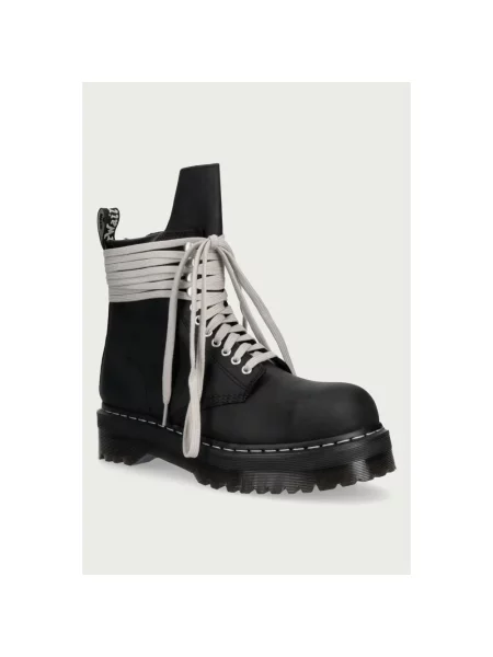 Botki Rick Owens skórzane czarne