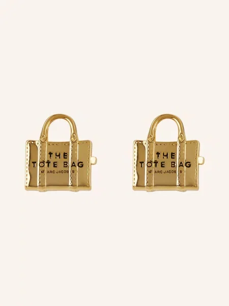 Marc Jacobs Náušnice The Tote Bag Studs zlatá