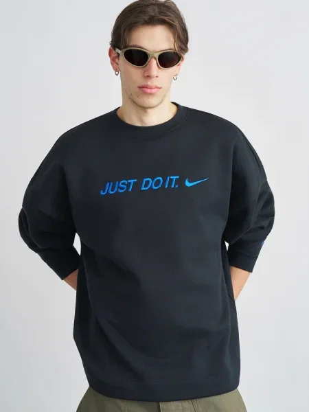 Nike Sportswear Mikina CLUB modrá čierna