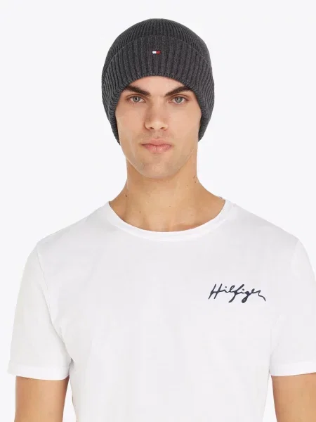Tommy Hilfiger Czapka Flag szary
