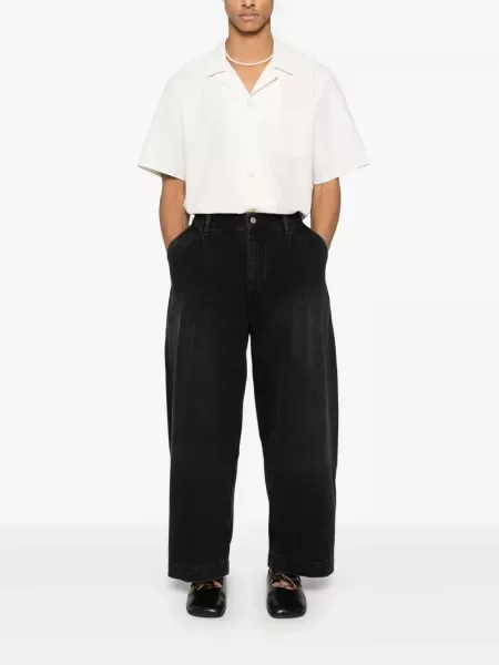 Blugi Studio Nicholson plisate negru