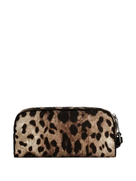Geantă Dolce & Gabbana cu imagine cu model leopard maro
