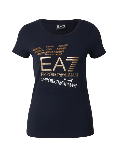 Emporio Armani Tricou bleumarin / auriu