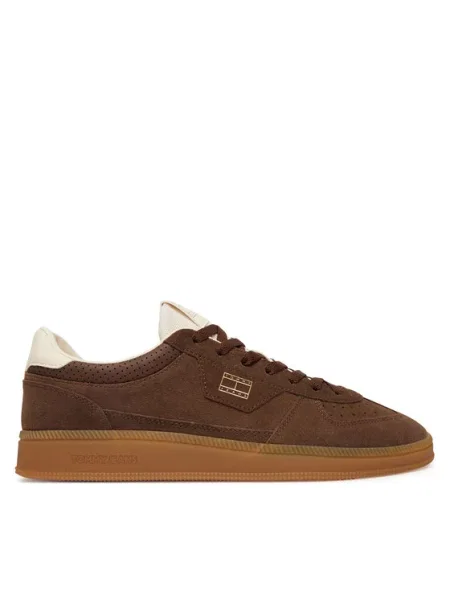 Tommy Jeans Laisvalaikio batai The Greenwich Edge Suede Tamsiai ruda