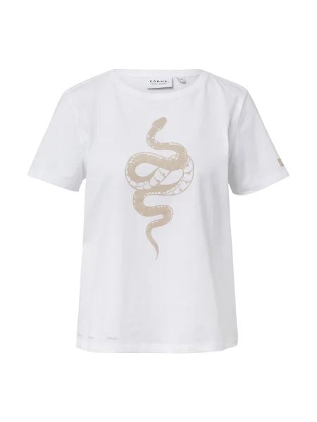 COMMA Majica brokat bela