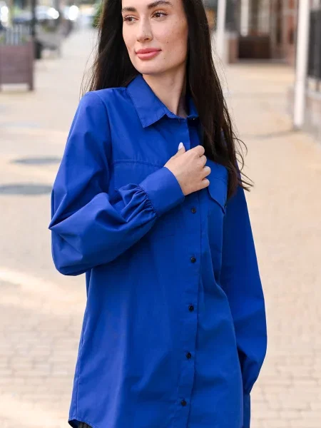 Сорочка LadyLike текстиль синій