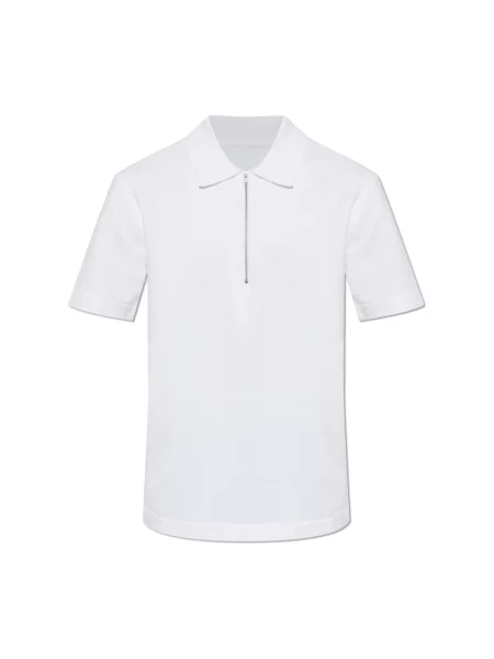 Koszulka polo Jil Sander biała