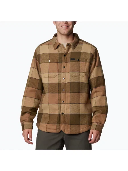 Košile Columbia Windward II delta multi windowpane check hnědá