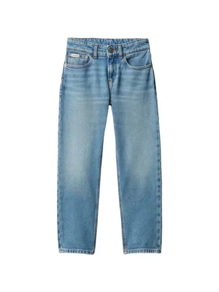 Džínsy s rovným strihom Calvin Klein Jeans modrá