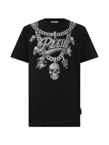 Tricou Philipp Plein cu imagine negru