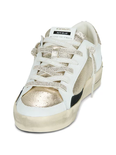 Crime London DELUXE sneakers dámske kožené biela