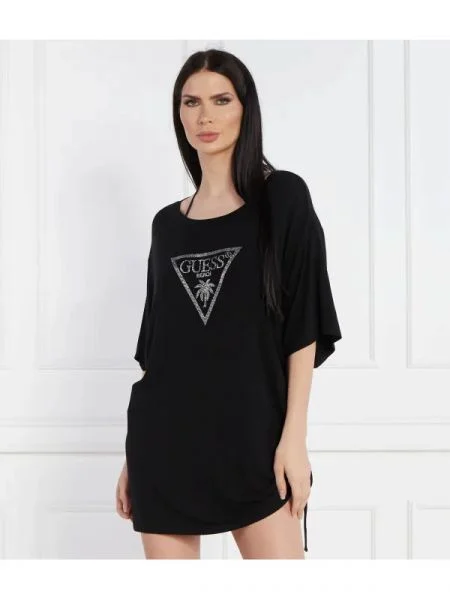 Guess Tricou Coulisse | Relaxed fit negru