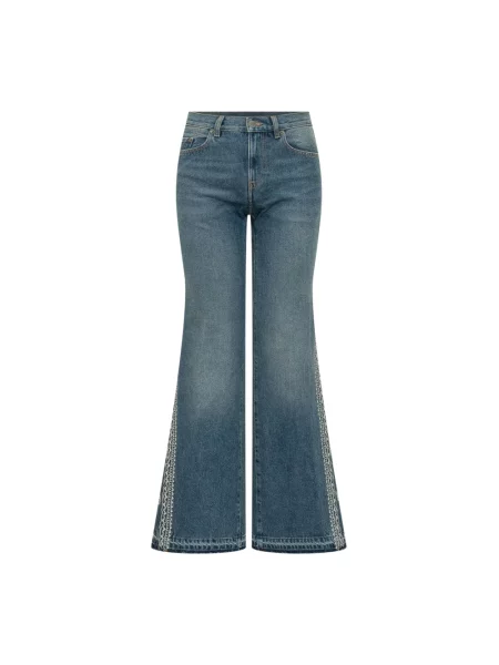 Jeansy dzwony Ba&sh dzwony niebieskie