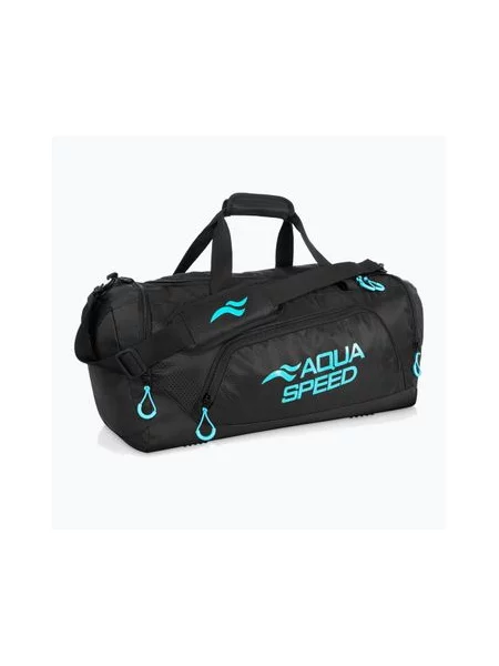 Тренувальна сумка AQUA-SPEED 43 л чорний/синій чорна