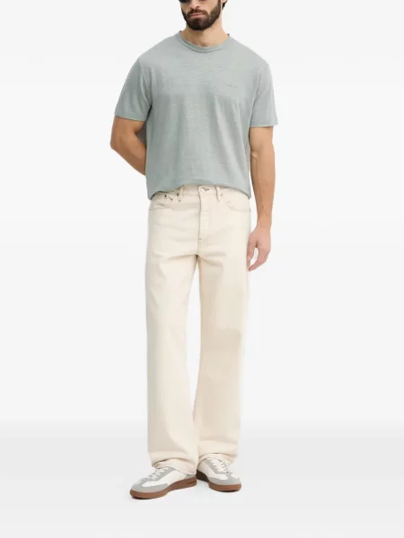 Tricou Gant cu broderie verde