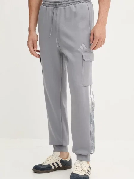 Спортивні штани adidas Seasonal AOP з аплікацією сірий