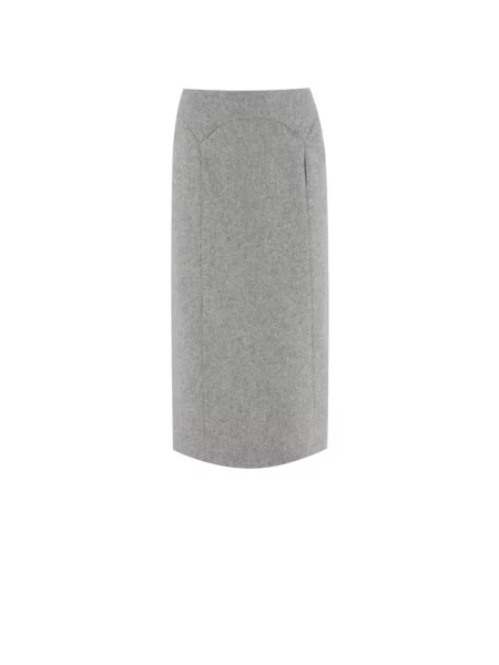 Długa spódnica maxi Ermanno Scervino elegancka szara