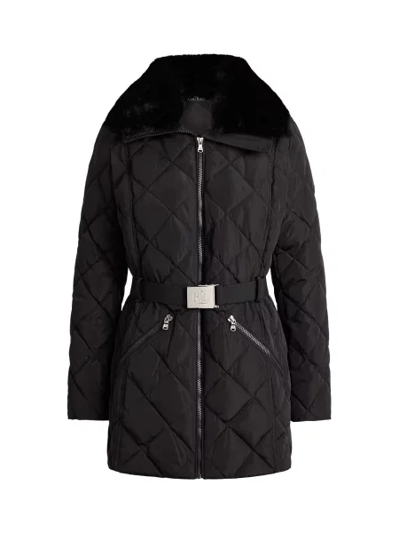 Lauren Ralph Lauren Geacă de primăvară-toamnă negru