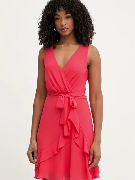 Morgan sukienka kopertowa ROSVAL różowa