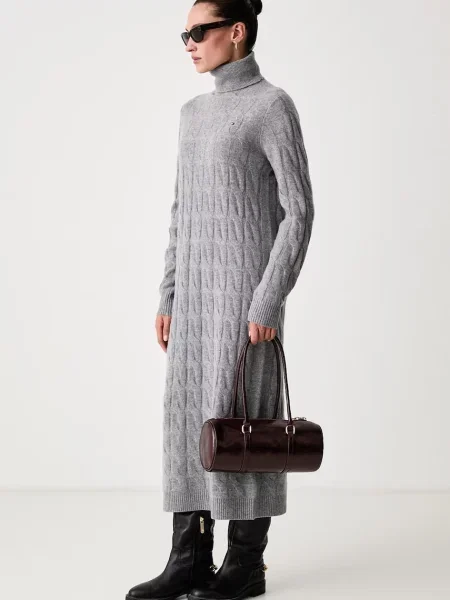 Tommy Hilfiger rochie din lână gri