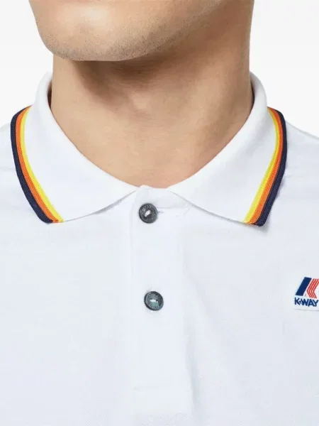 Gulerat polo K-way alb
