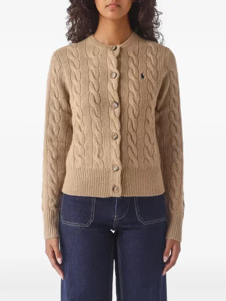 Ριγέ fleece πουκάμισο Polo Ralph Lauren ροζ