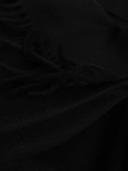 Fular Tom Ford cu franjuri din cașmir negru