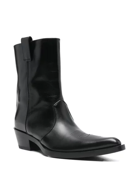 Botine Khaite cu vârf ascuţit negru