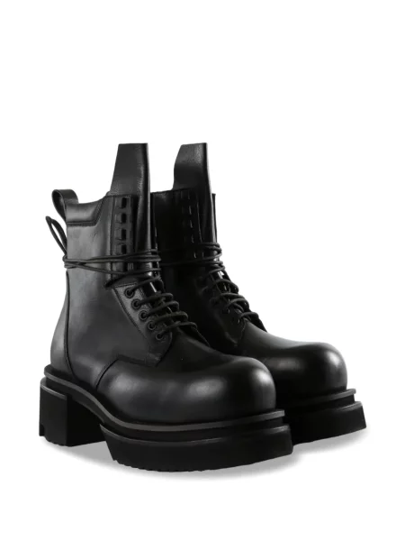 Μποτάκια Rick Owens με κορδόνια με πλατφόρμα με δαντέλα μαύρο