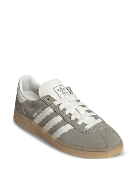 Sneakerși Adidas Samba cu dungi din piele de căprioară gri