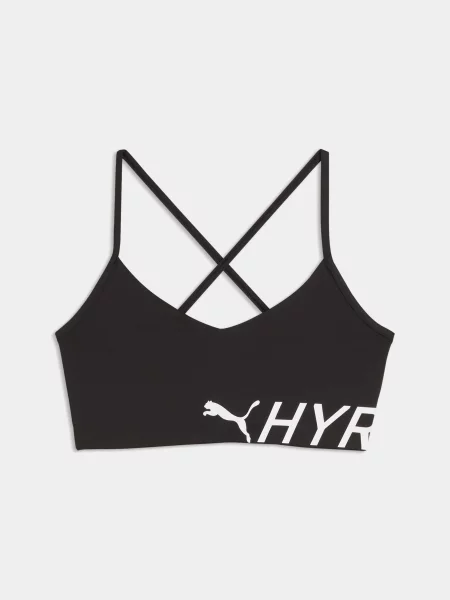 Спортивний топ PUMA W Hyrox Strappy Pwrmode Bra комбінований верх чорний