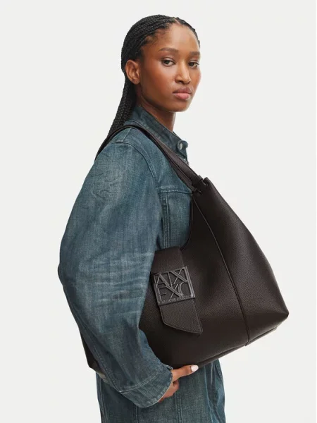 Torbica Armani Exchange smeđa