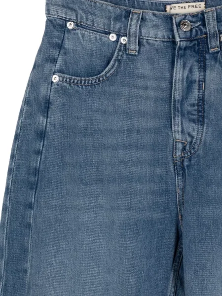 Blugi largi Free People albastru