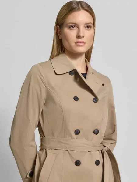 Trencz o kroju regular fit z w talii do wiązania model CHALSEA OLIVIA' Vero Moda