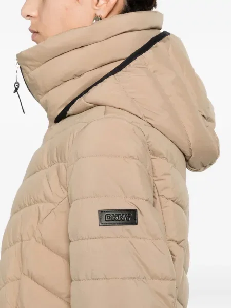 Geacă parka Dkny cu glugă maro