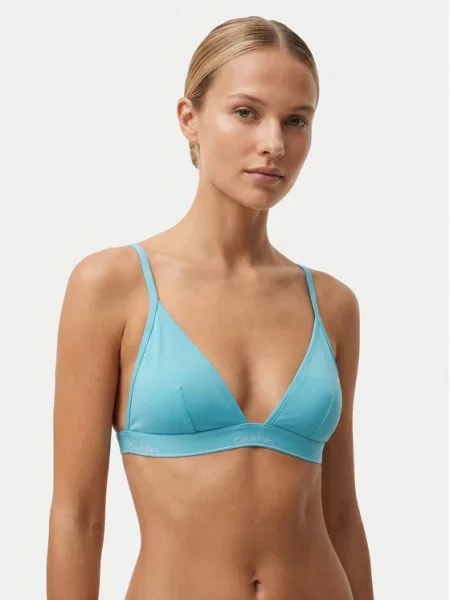 Calvin Klein Swimwear Bikini partea de sus Albastru alb