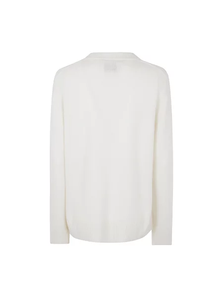 Sweter Loulou De Saison z kaszmiru biały