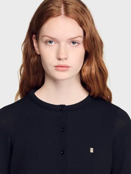 Кардиган Sandro чорний